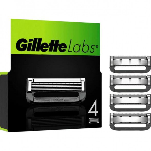 Лезвия для бритвы Gillette Labs, 4 шт. в Мытище