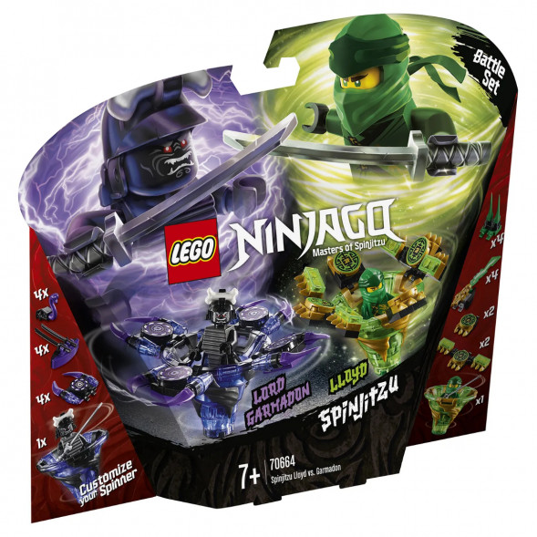 Конструктор LEGO Ninjago 70664 Ллойд мастер Кружитцу против Гармадона в Мытище