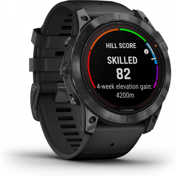 Умные часы Garmin Fenix 7X Solar серый с черным ремешком 010-02541-01 в Мытище