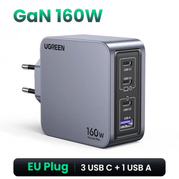 Сетевое зарядное устройство Ugreen 160W GaN USB-C в Мытище