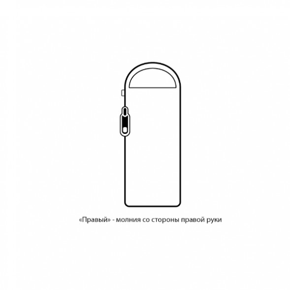 Спальный мешок Naturehike Envelope M180 (правый), серый в Мытище