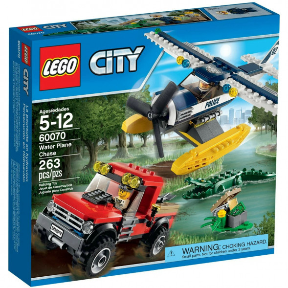 Конструктор LEGO City 60070 Погоня на полицейском гидроплане в Мытище