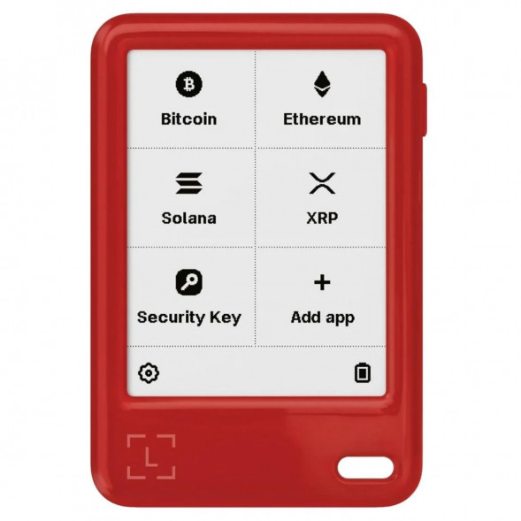 Комплект Криптокошелек Ledger Nano Gen5, красный + Декоративные бейджи (Set 2) в Мытище