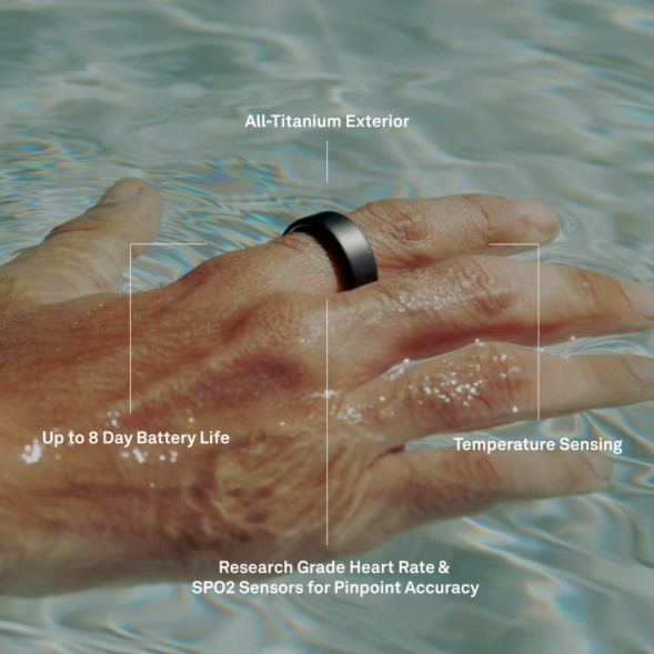Умное кольцо Oura Ring 4 (размер 5), Розовое золото/Rose Gold в Мытище