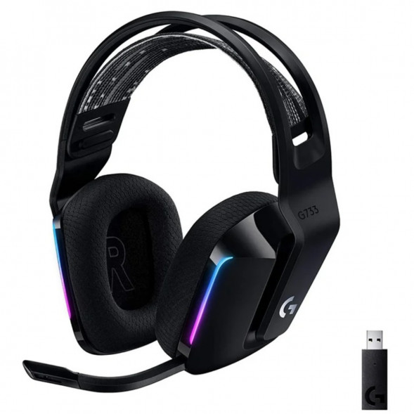 Игровая гарнитура Logitech G733 RGB Lightspeed Wireless, черный в Мытище