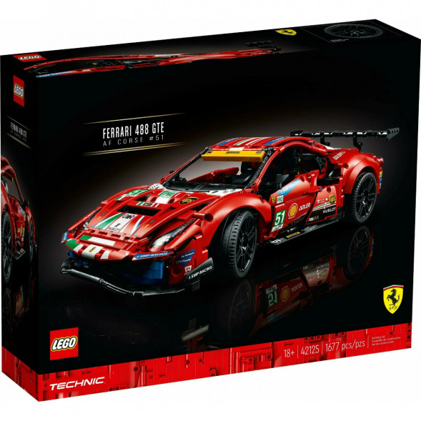 Конструктор LEGO Technic 42125 Ferrari 488 GTE &amp;quot;AF Corse #51&amp;quot; в Мытище
