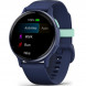 Умные часы Garmin Vivoactive 5, синие с металлически-синим безелем и силиконовым ремешком 010-02862-12 в Мытище