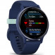 Умные часы Garmin Vivoactive 5, синие с металлически-синим безелем и силиконовым ремешком 010-02862-12 в Мытище