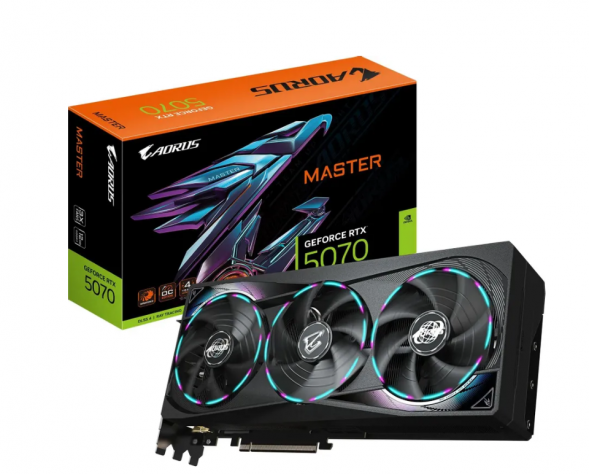 Видеокарта Gigabyte GeForce RTX 5070 AORUS MASTER, 12 ГБ GDDR7 в Мытище