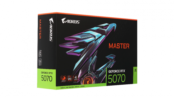 Видеокарта Gigabyte GeForce RTX 5070 AORUS MASTER, 12 ГБ GDDR7 в Мытище