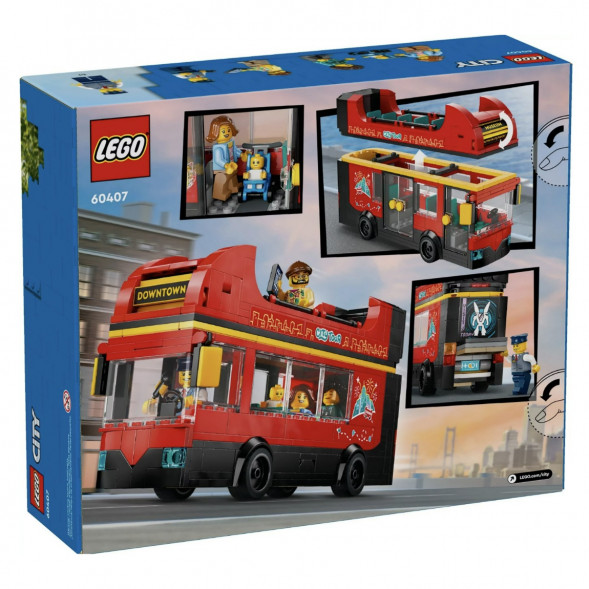 Конструктор LEGO City 60407 Красный двухэтажный экскурсионный автобус в Мытище