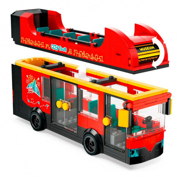 Конструктор LEGO City 60407 Красный двухэтажный экскурсионный автобус в Мытище