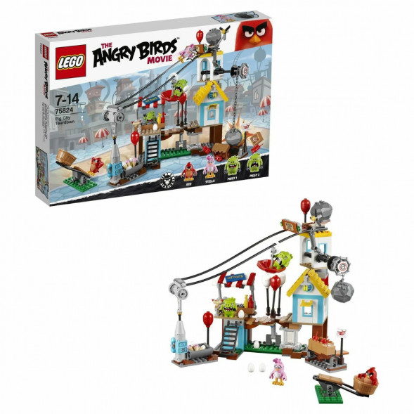 Конструктор LEGO Angry Birds 75824 Разгром Свинограда в Мытище