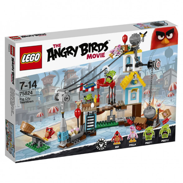 Конструктор LEGO Angry Birds 75824 Разгром Свинограда в Мытище