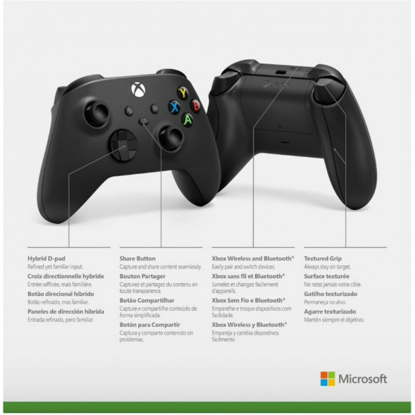 Геймпад Microsoft Xbox Series Carbon черный в Мытище