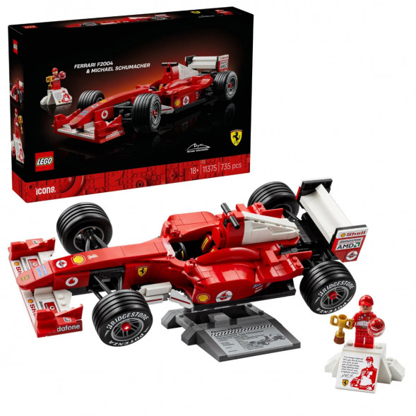 Конструктор LEGO Icons 11375 Ferrari F2004 и Михаэль Шумахер в Мытище