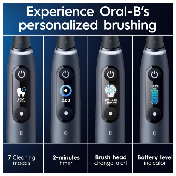 Набор из 2-х электрических зубных щеток Oral-B iO Series 9 Duo, Black Onyx и Rose Quartz в Мытище