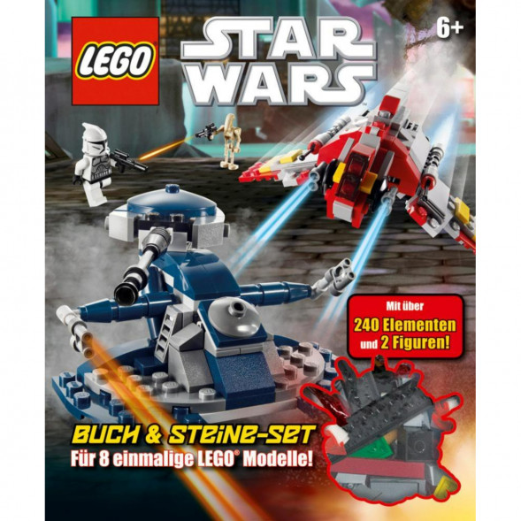 Книга и набор кубиков LEGO Star Wars Buch &amp;amp; Steine-Set Fur 8 einmalige Lego Modelle! в Мытище