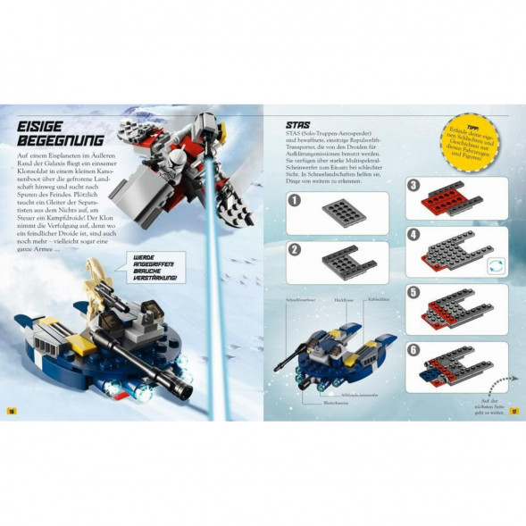 Книга и набор кубиков LEGO Star Wars Buch &amp;amp; Steine-Set Fur 8 einmalige Lego Modelle! в Мытище
