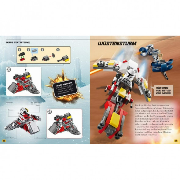 Книга и набор кубиков LEGO Star Wars Buch &amp;amp; Steine-Set Fur 8 einmalige Lego Modelle! в Мытище