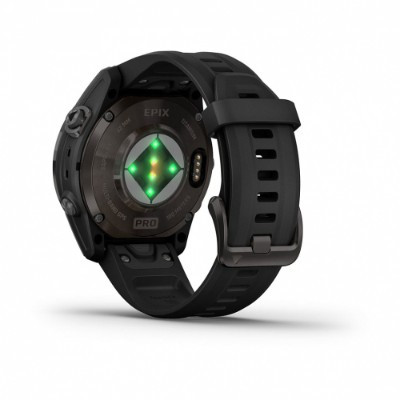 Умные часы Garmin EPIX PRO (Gen 2) Sapphire Edition 42 мм, титановый, угольно-серый, DLC, черный ремешок 010-02802-15 в Мытище
