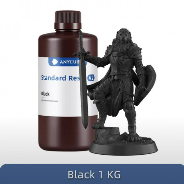 Смола для 3D печати ANYCUBIC Standart Resin V2 Black 1 Кг в Мытище