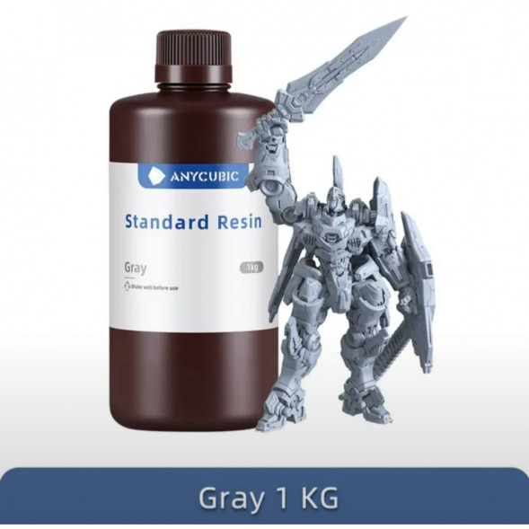 Смола для 3D печати ANYCUBIC Standart Resin Gray 1 Кг в Мытище