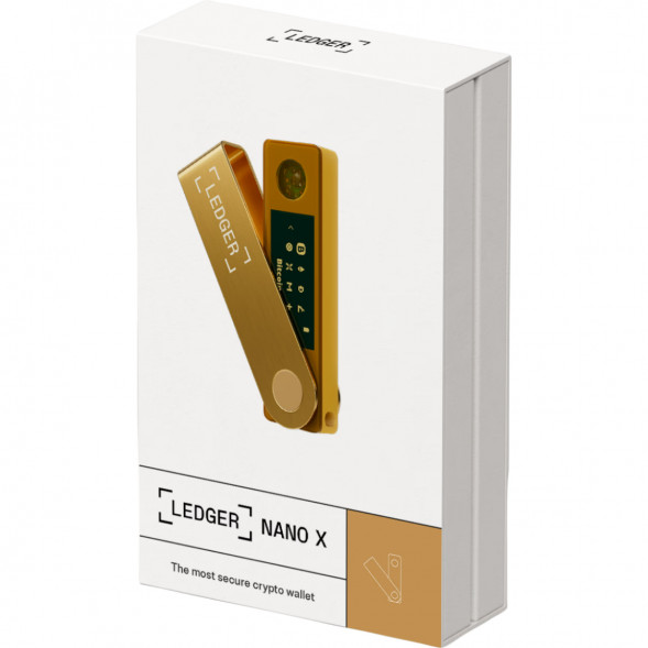 Аппаратный криптокошелек Ledger Nano X, Gold в Мытище