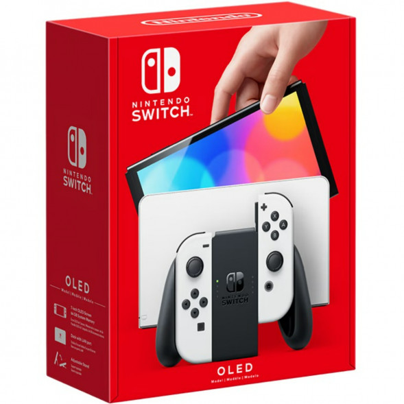 Игровая приставка Nintendo Switch OLED 64 ГБ, белый  в Мытище
