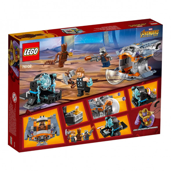 Конструктор LEGO Super Heroes 76102 Война бесконечности: В поисках оружия Тора в Мытище