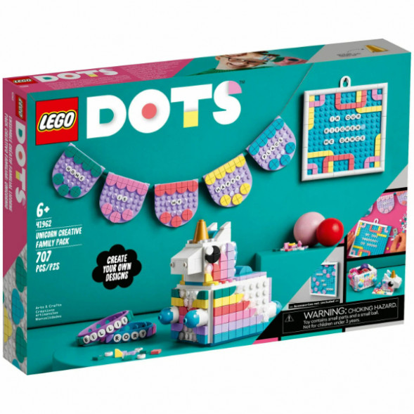 Конструктор LEGO DOTS 41962 Творческий семейный набор «Единорог» в Мытище