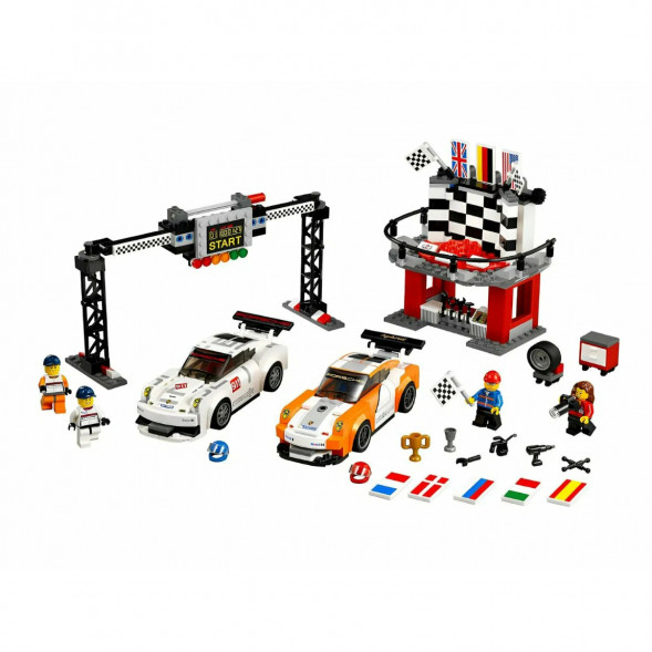 Конструктор LEGO Speed Champions 75912 Финишная линия гонки Porsche 911 GT в Мытище