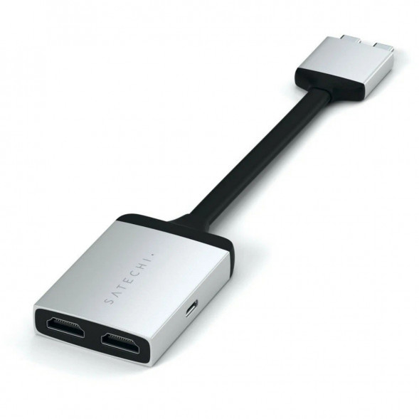 Адаптер Satechi USB-C Dual 4K HDMI Adapter (2xHDMI, USB Type-C) в Мытище