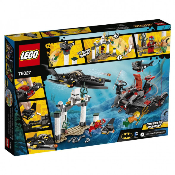 Конструктор LEGO Super Heroes 76027 Глубоководная атака Черного Манта в Мытище
