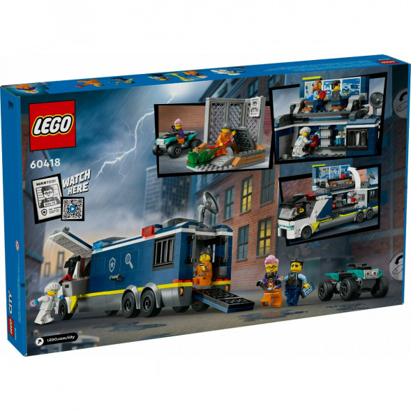Конструктор LEGO City 60418 Полицейский грузовик криминалистической лаборатории в Мытище