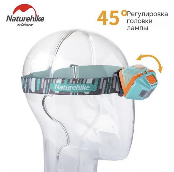 Налобный фонарь Naturehike TD-02, голубой в Мытище