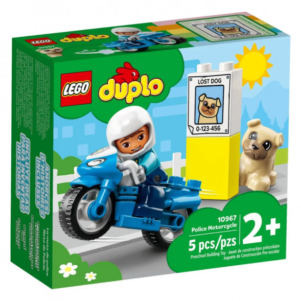 Конструктор LEGO DUPLO 10967 Полицейский мотоцикл в Мытище
