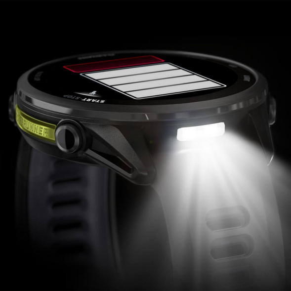 Умные часы Garmin Forerunner 970 Carbon Gray DLC Titanium ремешок Black/Translucent Whitestone 010-02969-10 в Мытище