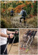 Треккинговая палка Naturehike 135 см, 1шт., серый/зеленый в Мытище