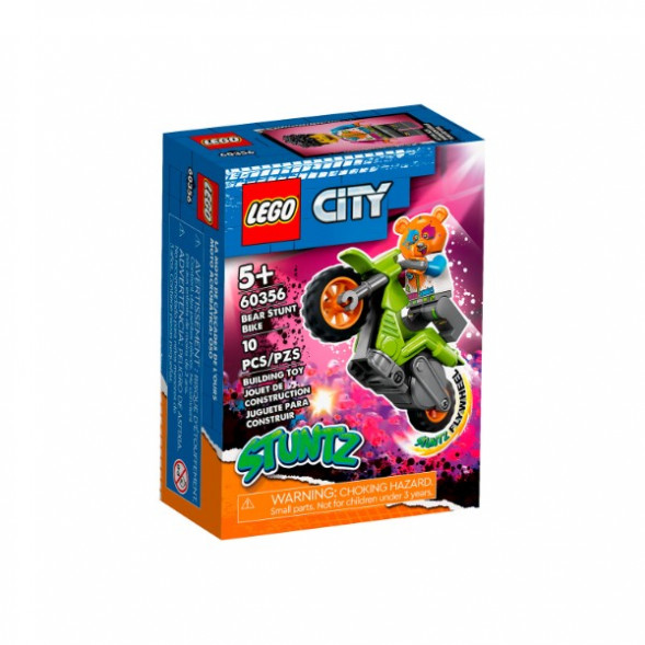 Конструктор LEGO City 60356 Трюковый мотоцикл медведя в Мытище