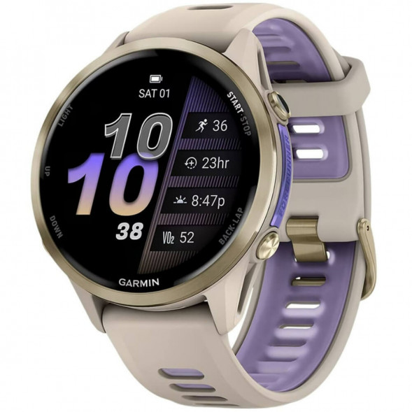 Умные часы Garmin Forerunner 970 Soft Gold Titanium/French Gray Translucent Indigo Band 010-02969-12 в Мытище