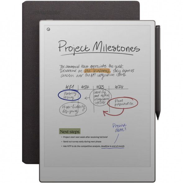 Графический планшет reMarkable Paper Pro + Стилус MarkerPlus + Чехол Book Folio Pro (Basalt) в Мытище