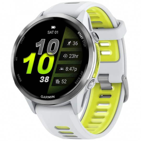 Умные часы Garmin Forerunner 970 Titanium Whitestone/Translucent Amp Yellow Band 010-02969-11 в Мытище