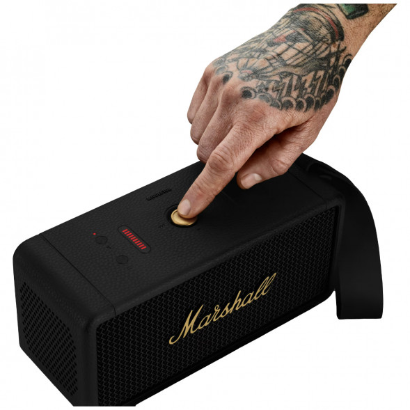 Портативная акустика Marshall Middleton, 60 Вт, черный и латунный в Мытище
