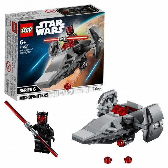 Конструктор LEGO Star Wars 75224 Микрофайтеры Корабль-лазутчик ситхов в Мытище