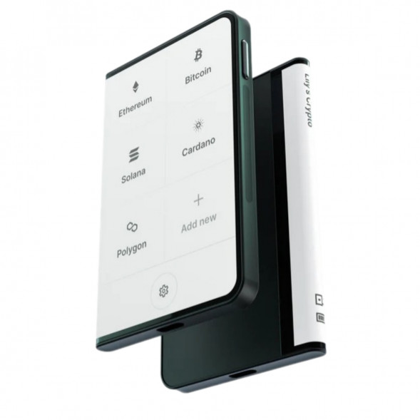 Аппаратный холодный криптокошелек Ledger Stax c чехлом Magnet Shell Black + Recovery Key в Мытище