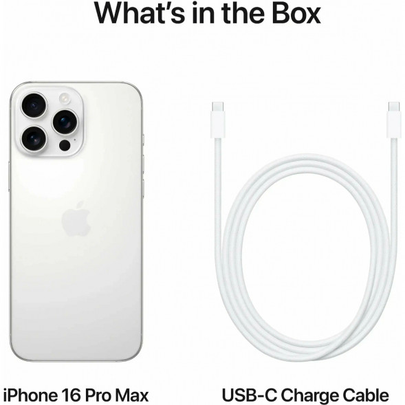 Смартфон Apple iPhone 16 Pro Max (nano SIM+eSIM) 512ГБ, White Titanium в Мытище
