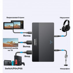 Карта видеозахвата UGREEN CM630 HDMI 4K60Hz