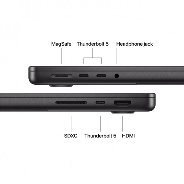 Ноутбук Apple MacBook Pro 14 2026 MJLW4 (M5 Pro 16-Core GPU, 24GB/2TB), Черный космос/Space Black в Мытище