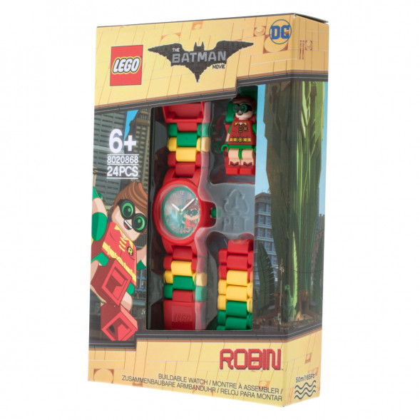 Часы LEGO Super Heroes 8020868 Batman Movie Робин с минифигуркой в Мытище